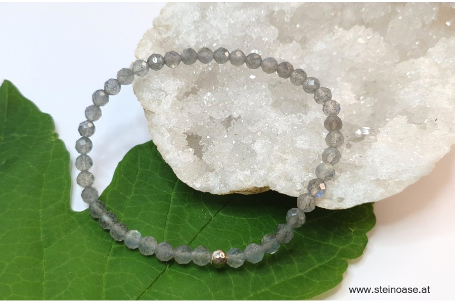 Armband Labradorit facettiert 4mm